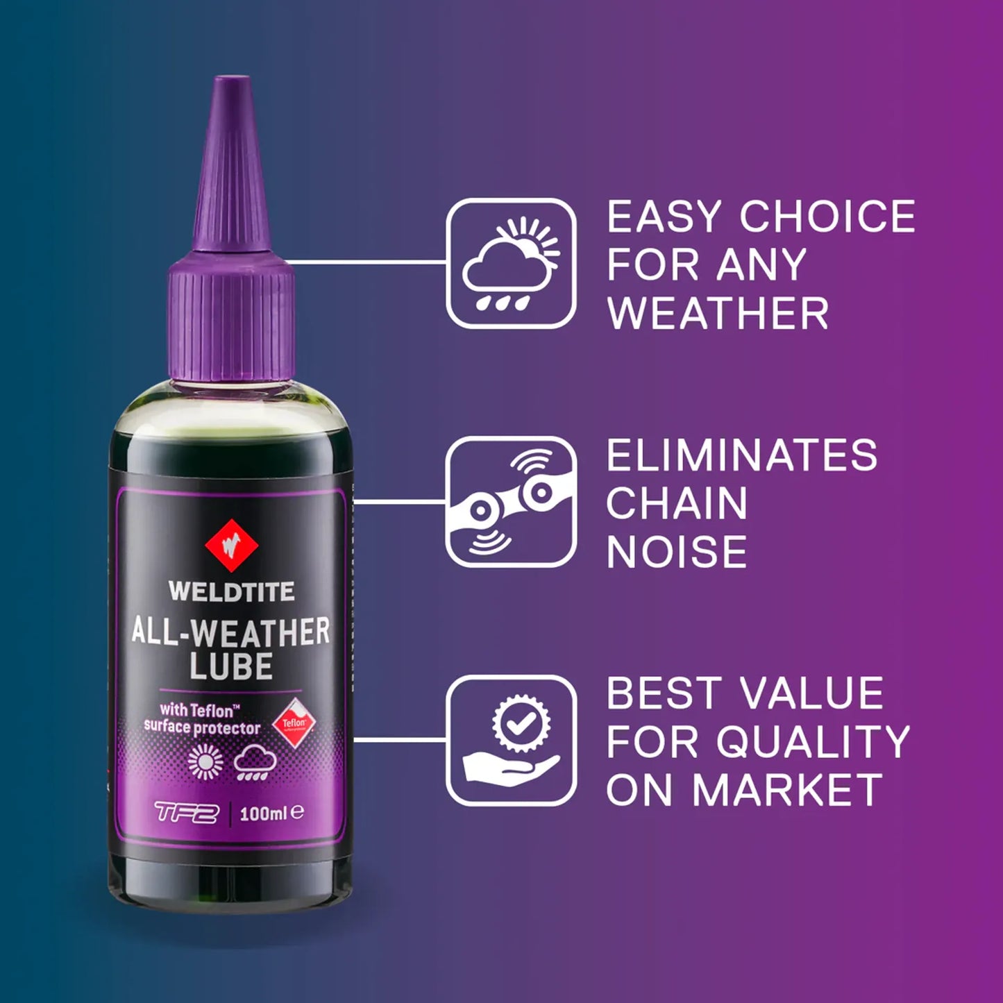 Weldtite All-Weather Lube With Teflon - 100ml